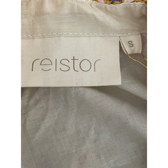 Reistor‎ Sunset to Sunrise Dress Size Small Sleeveless Tiered Orange Floral NWT - Picture 6 of 10